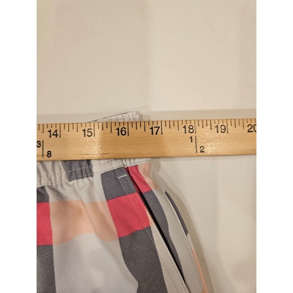 Legends Luka 2.0 Linerless Athletic Shorts Checkered White Pink Mens XL 7"In - Picture 8 of 9